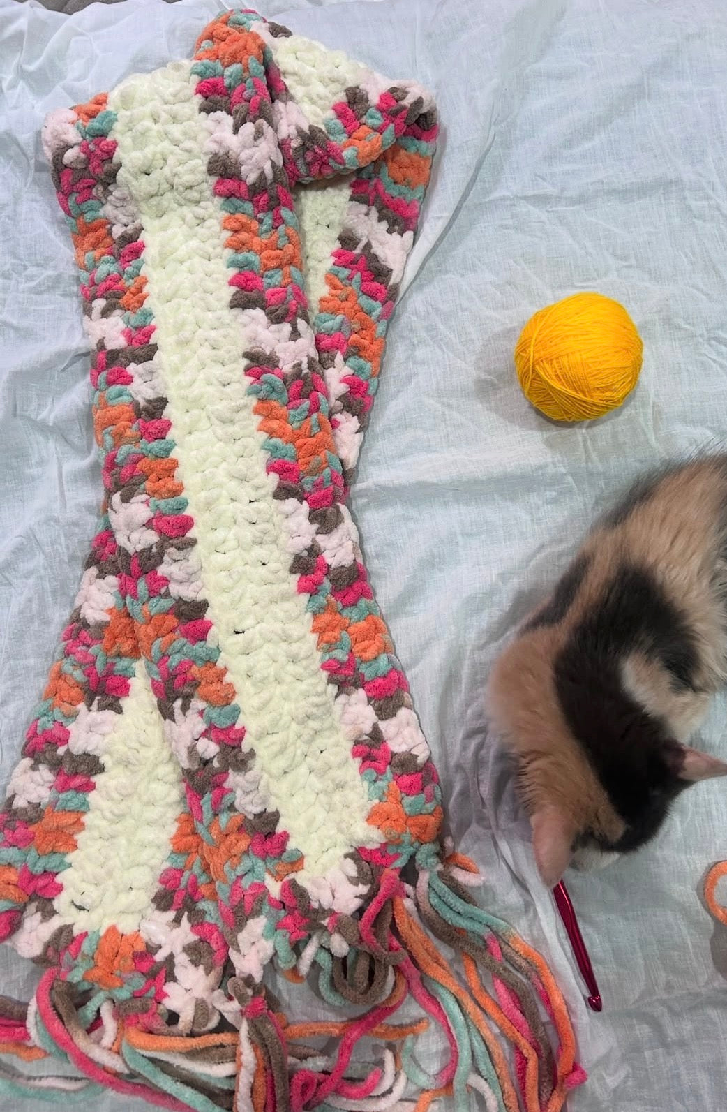 crocheted muffler🧣