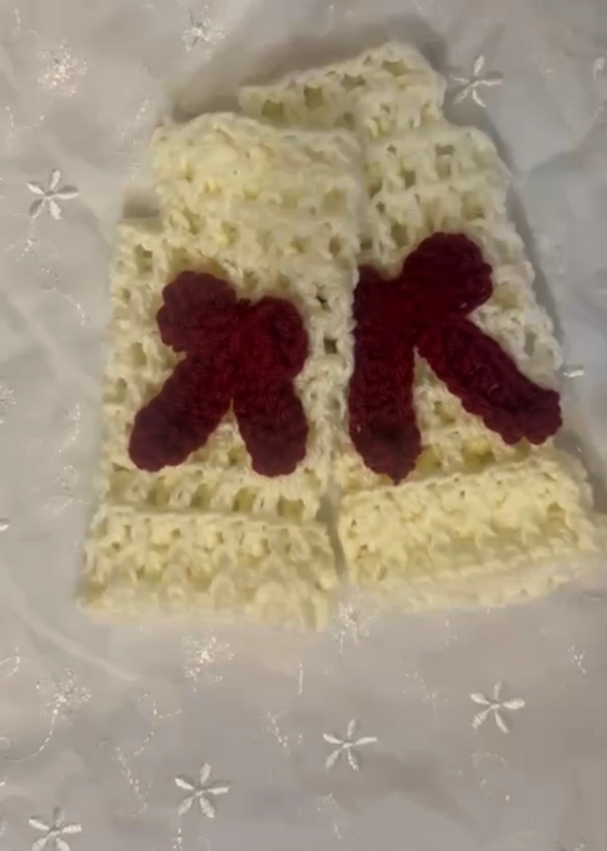 Crochet Ribbon Warmers(Pair)