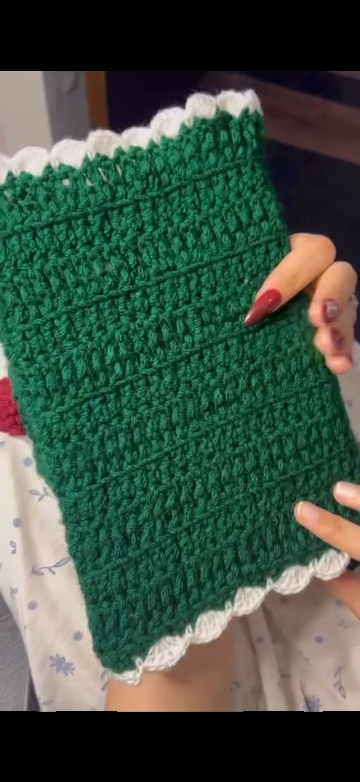Crochet book cover