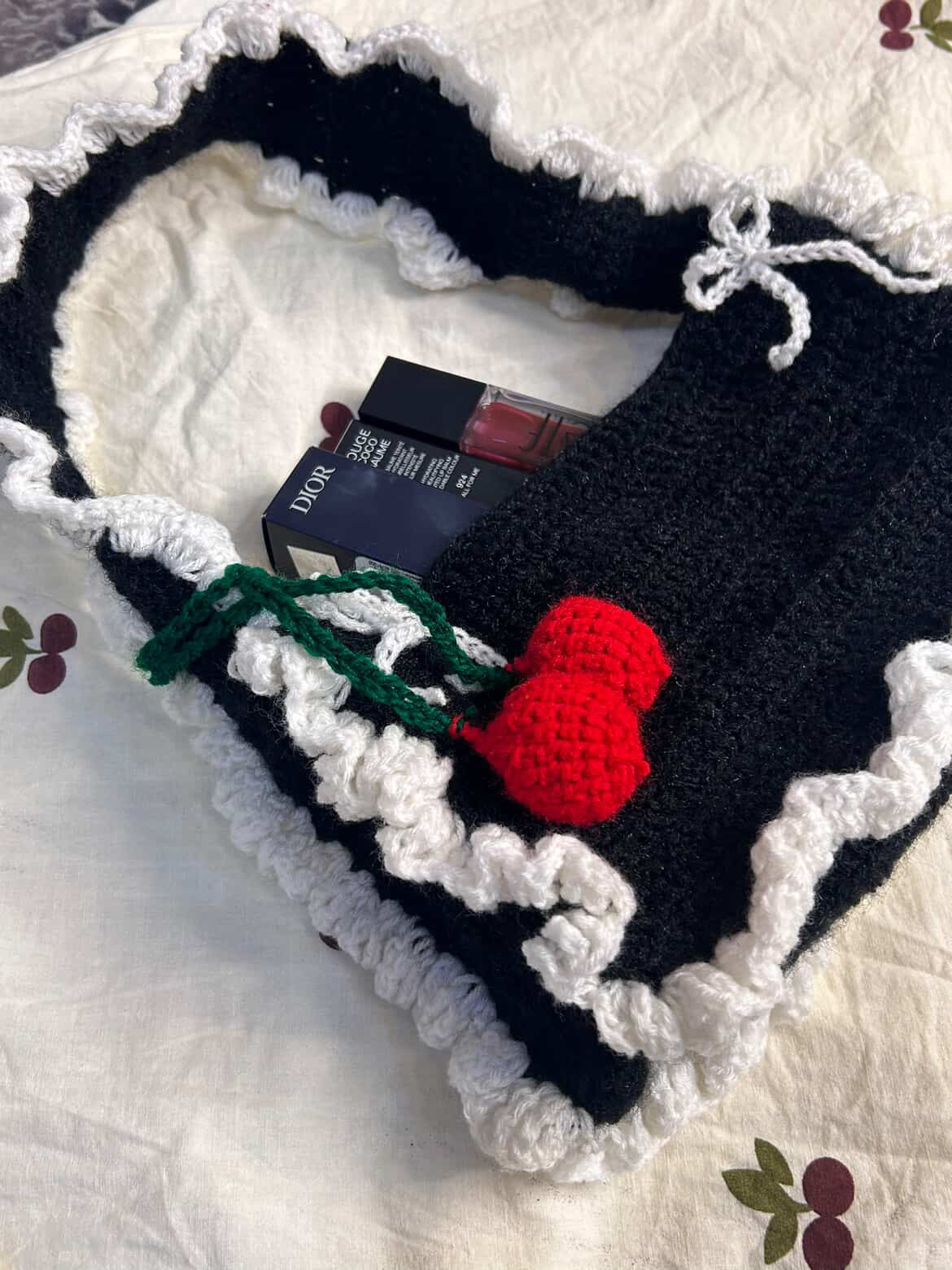 Crocheted Bag🍒