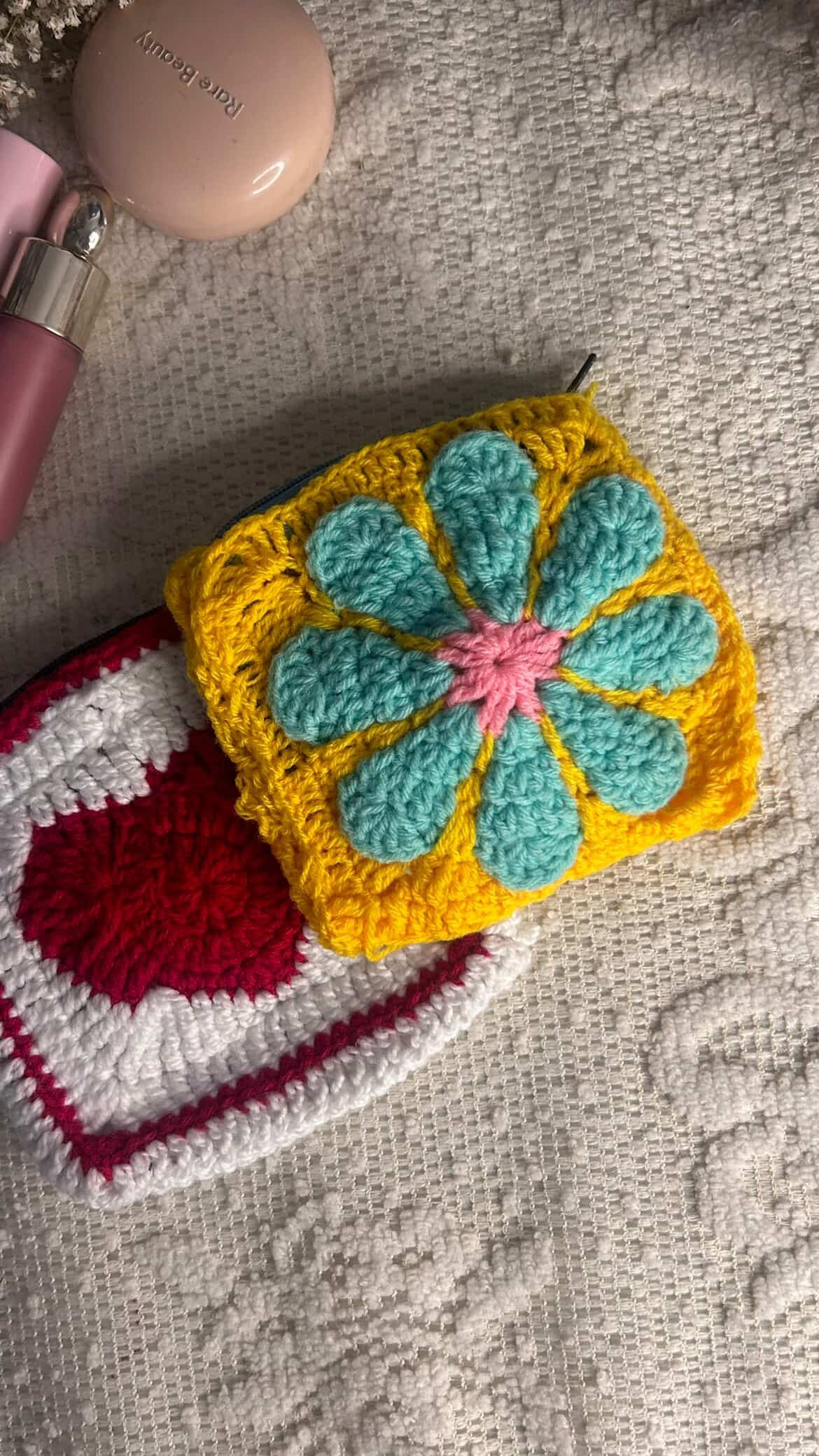 Sunflower makeup pouch