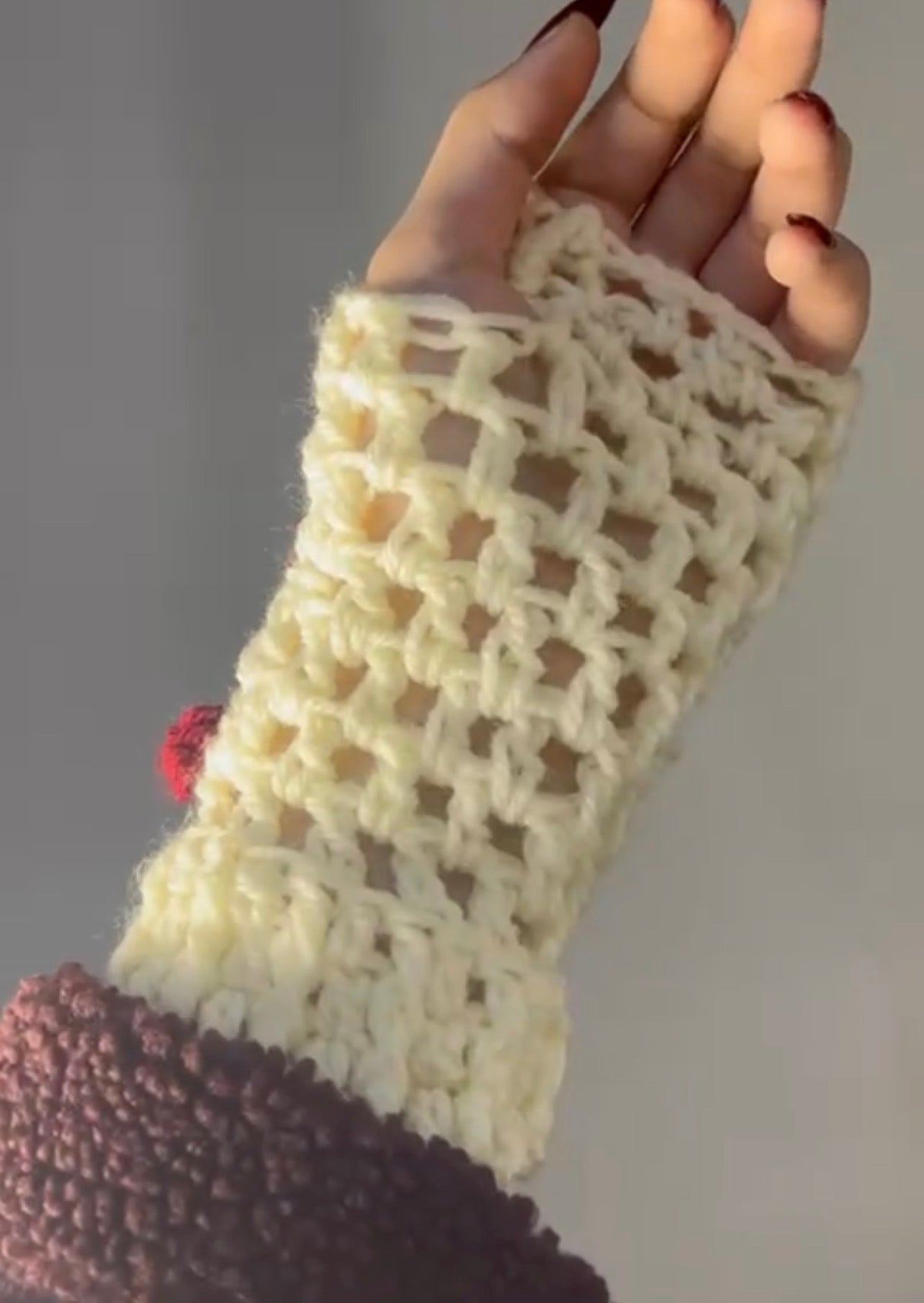 Crochet Ribbon Warmers(Pair)