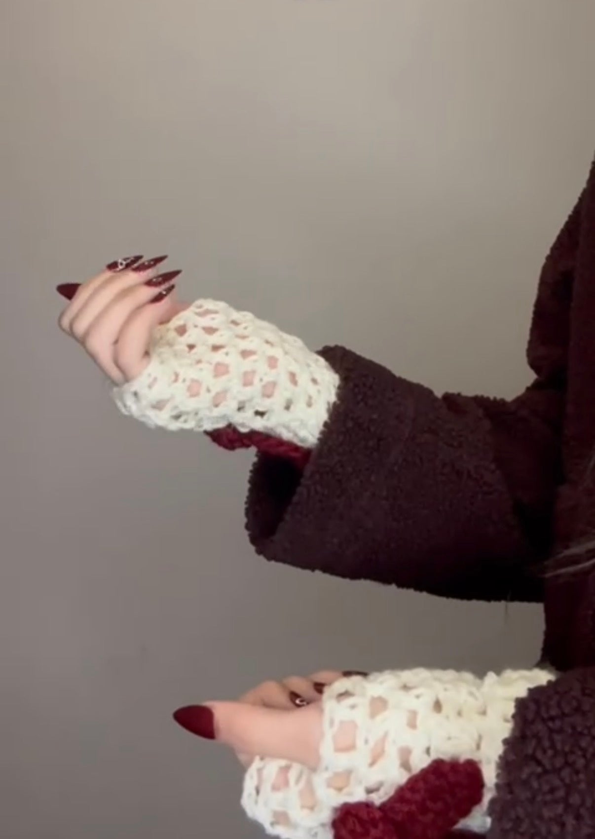 Crochet Ribbon Warmers(Pair)