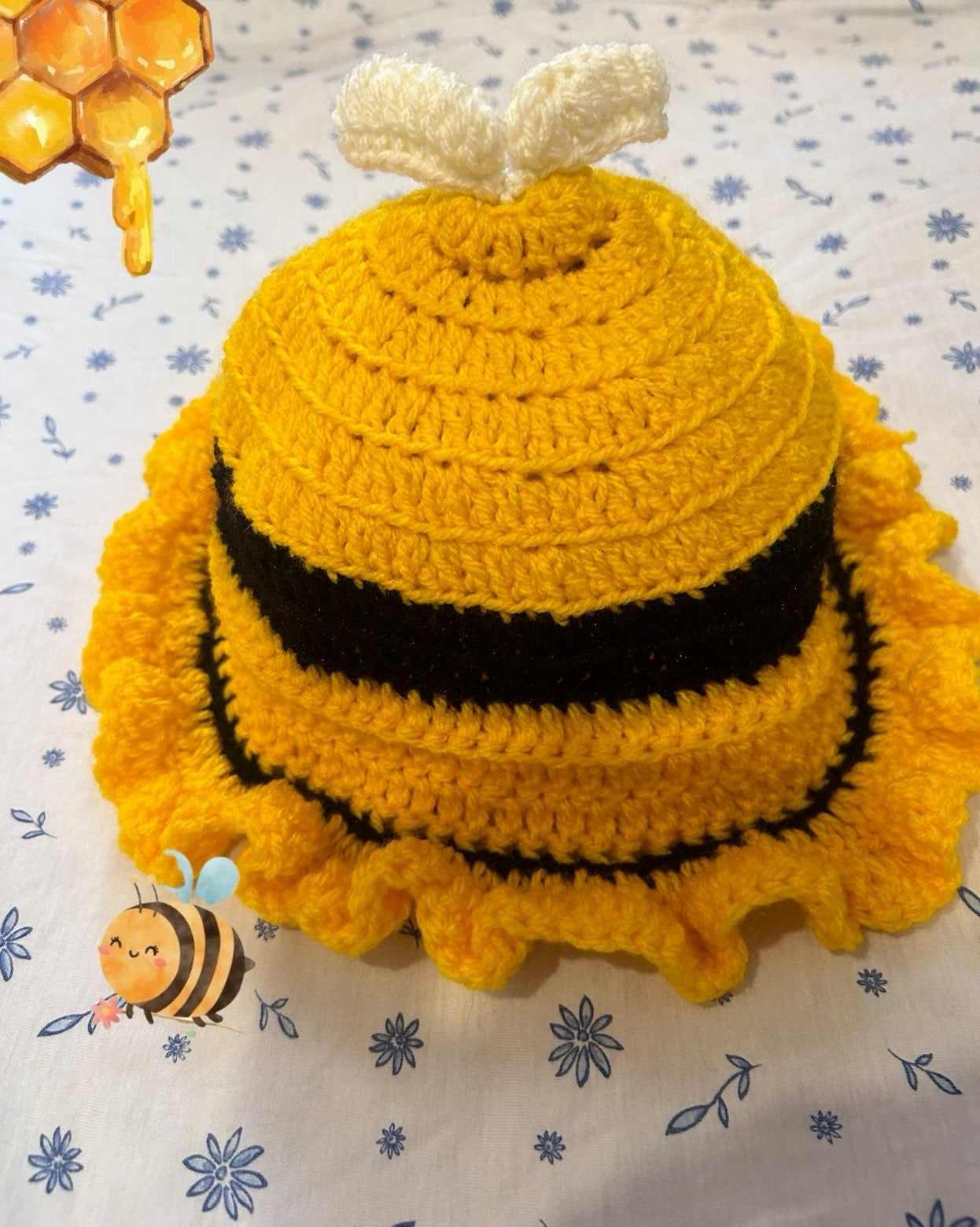 Crochet Bee hat🐝🍯