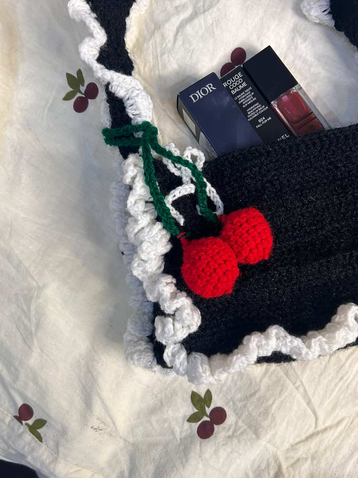 Crocheted Bag🍒